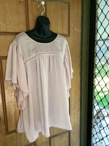 City Chic Pink Blouse Size L - Picture 1 of 4