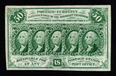 1st Issue 1862-63 50c CRISP XF+/AU Washington Fractional Currency! - Image 1 of 2