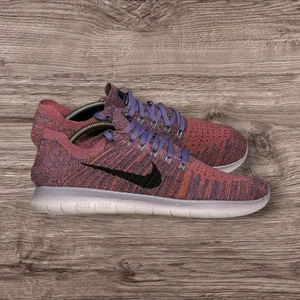 Nike Free RN Flyknit Men’s Running Shoes UK 9.5 Purple Earth Gym Trainers VGC - Picture 1 of 14