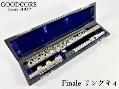 Finale produced by Kiboho Japan Solid Silver Headjoint Ring-Key Open-Hole Flute - Image 1 of 4