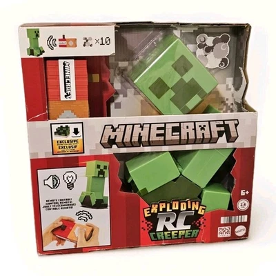 Minecraft Mattel Exploding RC Creeper Remote-Control Figure W/ Lights & Sound - Image 1 of 4