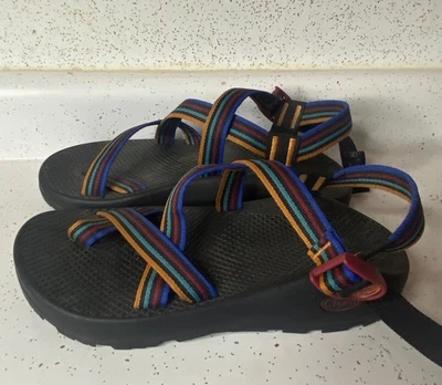 Chaco Z/2 经典勺金块凉鞋男式 8 码彩色远足绑带海滩 — 第 1/4 张图片