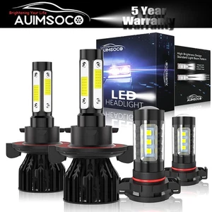 For Jeep Compass 2010 H16 Fog Light + H13 LED Headlight 4x Combo White - Picture 1 of 12