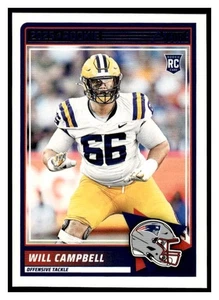 2025 Score Will Campbell RC 25 New England Patriots - Picture 1 of 2