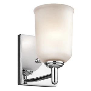 Kichler 45572 Chrome Shailene 1-Light Wall Sconce - Picture 1 of 12