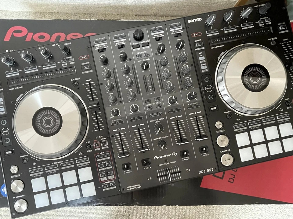 Pioneer DJ DDJ-SX3 with Power Supply and Original Box Tested Working 4-Channel - Image 1 of 4