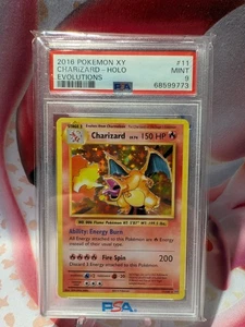 2016 POKEMON XY EVOLUTIONS #11 CHARIZARD-HOLO PSA 9 - Picture 1 of 2