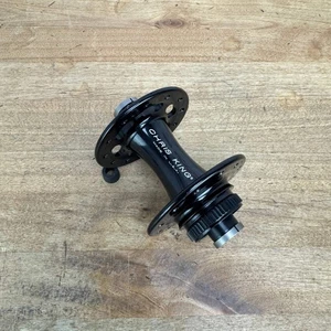 Light Use! Chris King R45D Gloss Black 12mm x 100mm Disc Brake 24 Hole Front Hub - Picture 1 of 5