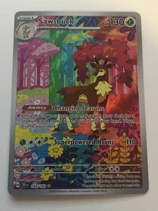 Pokemon TCG Sawsbuck 166/162 SV05: Temporal Forces Holo Near Mint NM - Picture 1 of 11