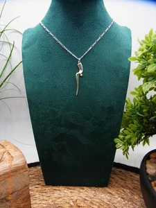 925 Silber Halskette vintage mit Zirkonia ca 42,0 cm Artnr. K.1016 - Bild 1 von 4