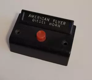 AMERICAN FLYER #561 23561 Billboard DIESEL HORN CONTROL BUTTON Black & Red C-7 - Picture 1 of 6