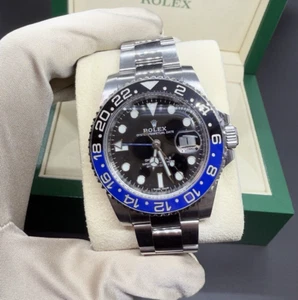 ROLEX GMT-MASTER II "Batman" Ref. 116710BLNR 2017 LC 100 FULL SET - Bild 1 von 22