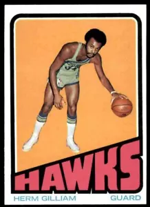 1972-73 Topps Nm-Super Nice Herm Gilliam 12 Atlanta Hawks #113 - Picture 1 of 2