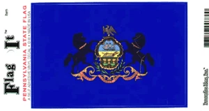 Calcomanía de bandera estatal de Pensilvania - Imagen 1 de 1