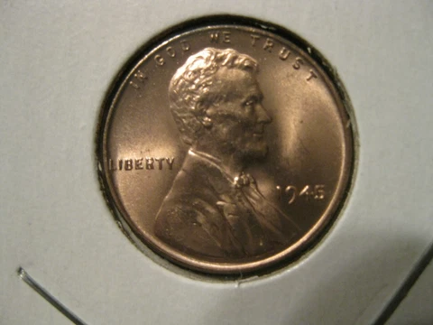 1945 P Lincoln Wheat Cent Gem BU! Cover