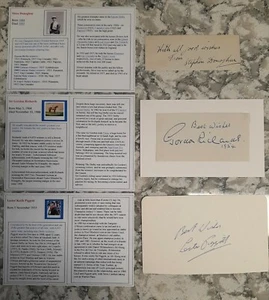 GREATEST RACING LEGENDS - DONOGHUE/RICHARDS/PIGGOTT - ORIGINAL AUTOGRAPHS - Picture 1 of 7