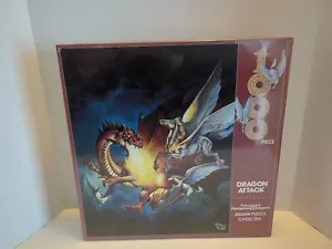 Dragon Attack Advanced Dungeons & Dragons 1000 pc Jigsaw Puzzle 1984 SEALED NOS - Picture 1 of 12
