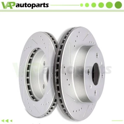 Discos de rotores de freno delanteros para Saturn SC1 SC2 SL1/2 SW1/2 ranurados perforados 2 piezas Foto 1 de 4