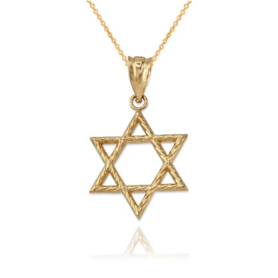 Collar con dije estrella de David de oro Foto 1 de 4