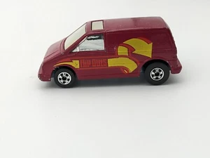 Vintage 1985 Hot Wheels Flip Outs Capsider Ford Aerostar Van Burgundy & Yellow - Picture 1 of 4