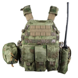 Emersongear LBT6094A Plate Carrier Tactical Vest W/3 Pouches Hunting Nylon AFG - Picture 1 of 11