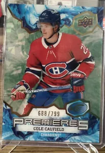 2021-22 Oberdeck Ice Premieren Cole Caufield grün #249 Canadiens 688/799 🙂 - Bild 1 von 2