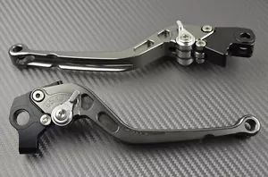 Long brake & clutch levers pair CNC titanium Moto Guzzi Griso 2006- 2012 - Picture 1 of 10