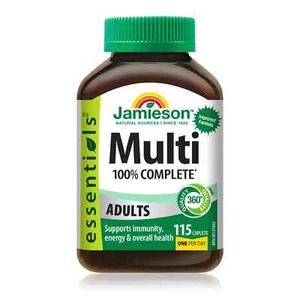 Jamieson 100% Complete Multivitamin for Adults, 115 caplets - Picture 1 of 2