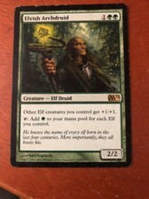 OtBG MTG Magic Rare LP Light Play Elvish Archdruid  M12 Magic 2012
