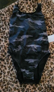 WOMENS 40- 14 ATHLETA FREESTYLE CAMO ONE PIECE BATHING SUIT - Picture 1 of 5