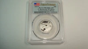 2016 S PCGS PR70DCAM T. ROOSEVELT NP SILVER QUARTER 25C LIMITED EDITION PR SET - Bild 1 von 6