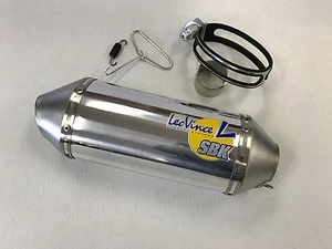 Leo Vince Unlimited Shorty Slip On Exhaust SBK Replacement Canister Kit Polished - Picture 1 of 4