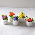 3Pcs 1:12 Dollhouse Miniature Green Plant In Pot Simulation Potted Planyu