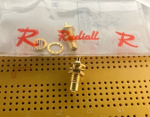 Male SMC Bulkhead Connector 50Ω Solder Front Nut Radiall R112554000 Multi Qty - Picture 1 of 2