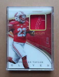 Jonathan Taylor INDIANAPOLIS COLTS 2020 Immaculate Collegiate GLOVES /96 Rare