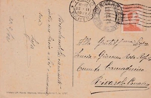 ITALIA REGNO 1921 - MICHETTI 20 C. SU CARTOLINA - Foto 1 di 2
