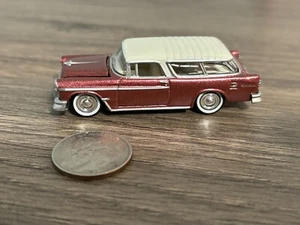 Johnny Lightning Coral 1955 Chevy Nomad - Rubber Tires 1:64 - Picture 1 of 9