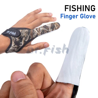 2pcs Fishing Gloves Surf Casting Finger Stall Protector Anti-Slip Saltwater - Image 1 of 4