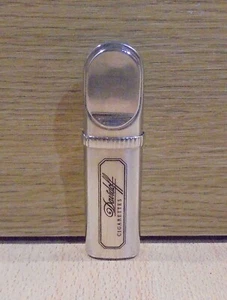 DAVIDOFF CIGARETTES ADVERTISIGN SILVER METAL LIGHTER IT WORKS - Picture 1 of 11