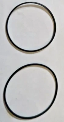 ROBTHEBELTGUY Two (50mm x 1mm) Square Rubber Belts for CD / DVD / MD / Cassette / DAT / DCC