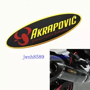 Motorcycle AKRAPOVIC Sticker Exhaust Pipe Heat resistant Decal Emblem Logo New - Bild 1 von 3