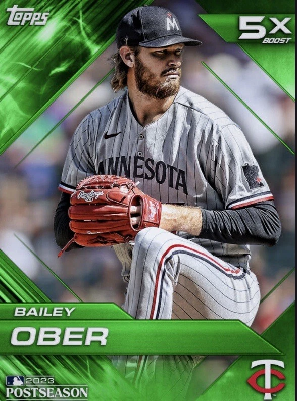 [DIGITAL] Topps Bunt - Bailey Ober - Postseason Base 23 S1 - Green - Image 1 of 1
