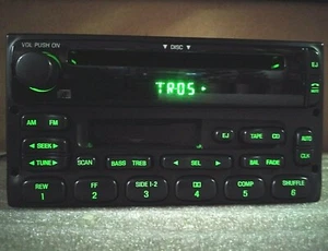 GENUINE FORD Ranger F150 Truck Series Windstar Radio CD Player Cassette Tape OEM - Picture 1 of 11