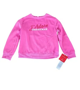 Wondershop "I Adore Christmas" Holiday Girls Sweatshirt Sz M 8 - Picture 1 of 2
