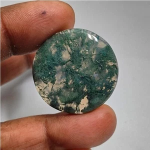 Natural Moss Agate Gemstone Moss Agate Cabochon Loose Jewelry 40 Ct. ME-13342 - Picture 1 of 7