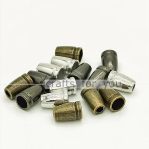 METAL ALLOY CORD LOCK STOPPER ROPE CORD OPEN END STOPPERS FOR HANDMADE CRAFTS - Picture 1 of 5