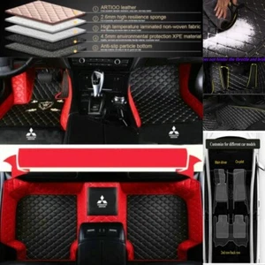 Custom For Mitsubishi All Models Car Floor Mats All Weather Luxury Auto Carpets - Picture 1 of 22