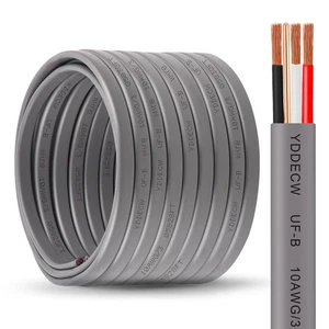 10/3 UF-B Wire - 50FT 100% Pure Copper 10AWG 3 Connector Direct Burial Electr... - Picture 1 of 8