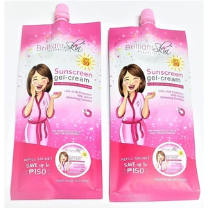 2 X Brilliant Skin Essentials Crema Solare Gel-Crema SPF30 Bustina (50g) - Foto 1 di 7