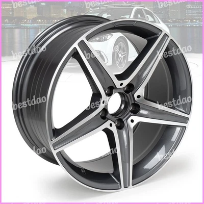 18" Wheel Rim For Mercedes Benz C300 C350 E400 E550 CLA250 Grey Car Rim 18x8.5" - Image 1 of 4